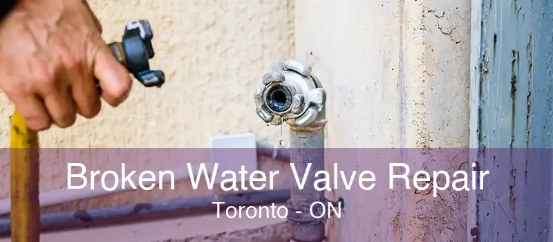 Broken Water Valve Repair Toronto - ON